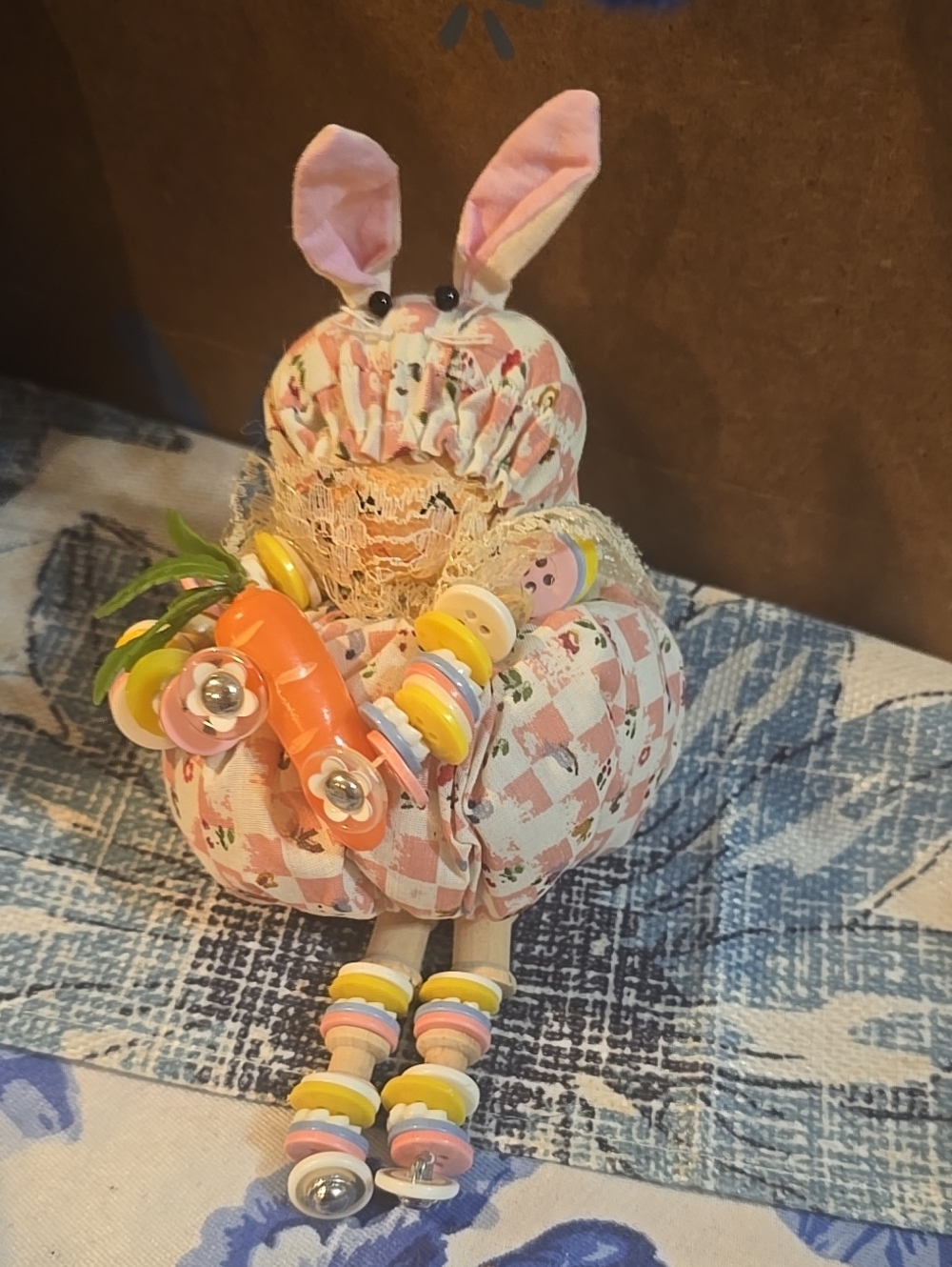 ❤️5/$25 New Toewater Designs Bunny Button Doll